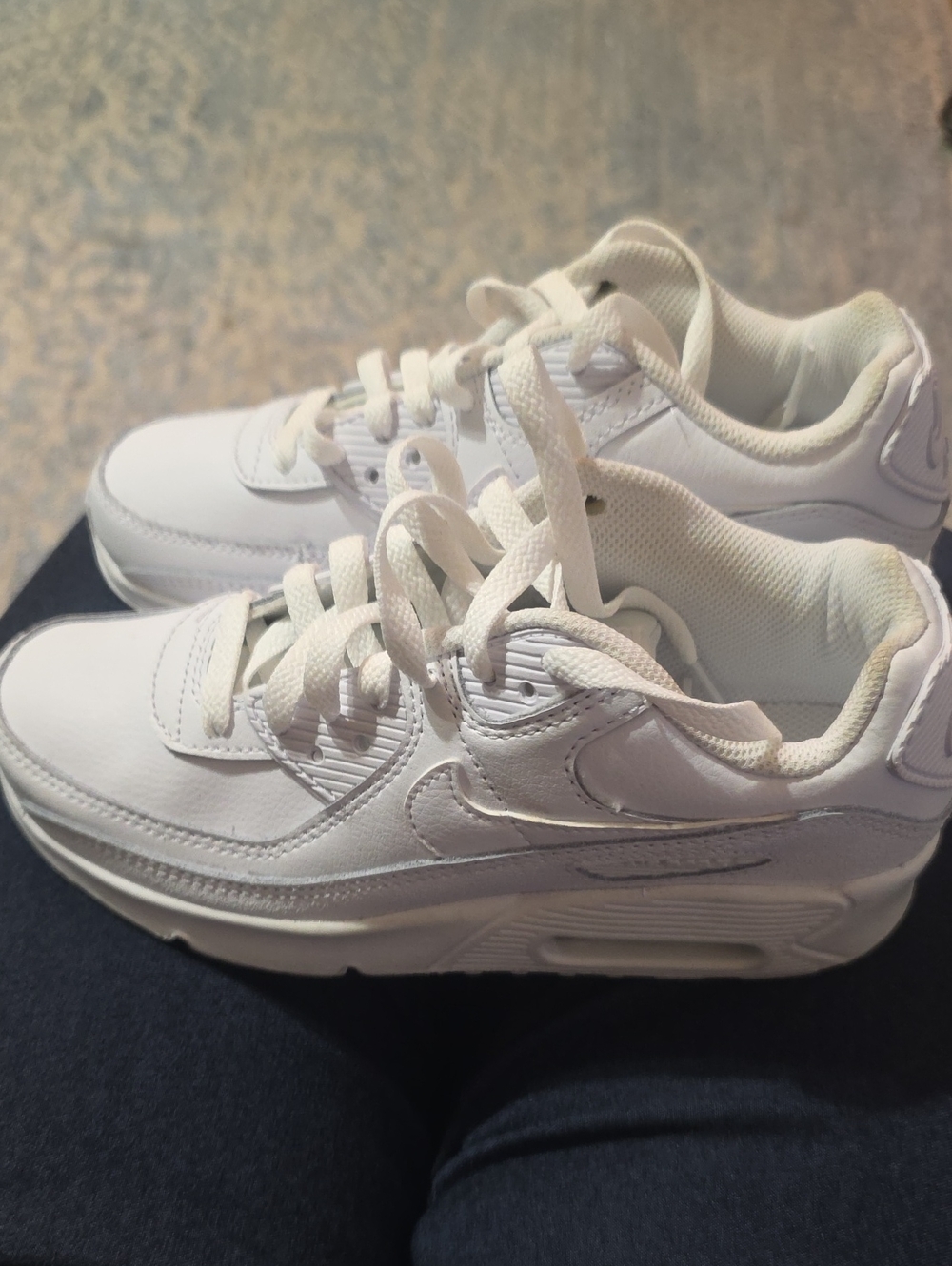 Nike White Low-Top Mesh Sneakers